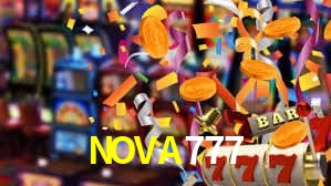 Interfaz de la app móvil NOVA777 en un smartphone moderno